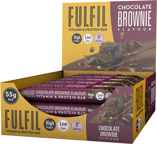 Remplir la vitamine et la barre protéinée Brownie au chocolat