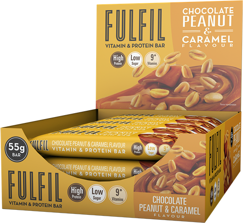 Remplir la vitamine et la barre protéique Arachide et caramel