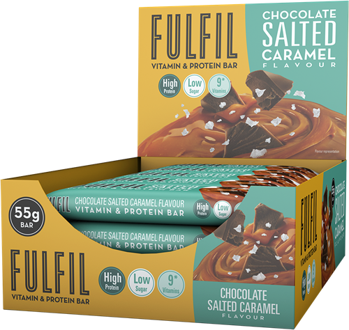 Remplir le caramel salé de la vitamine et des protéines
