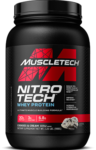 MuscleTech Nitro Tech Whey Protein Cookies & Cream (908 g)