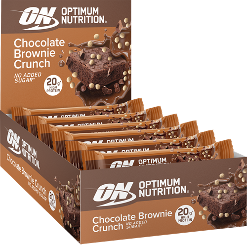 Bar Brownie au chocolat de protéines nutritionnelles Crunch