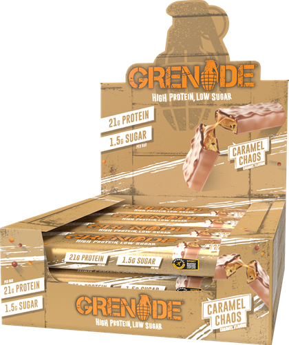 Grenade grenade killa protéine barre caramel chaos